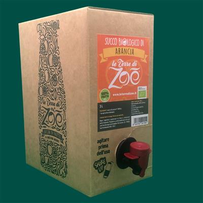Italian Organic Juice Orange 100% in Bag in Box 3L Le terre di zoè 3